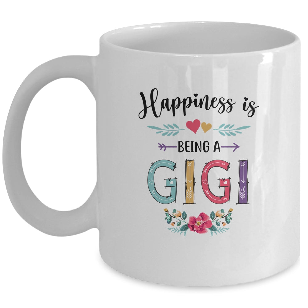 Happiness Is Being A Gigi For The First Time Mothers Day Mug | siriusteestore