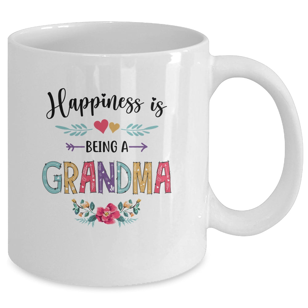 Happiness Is Being A Grandma For The First Time Mothers Day Mug | siriusteestore