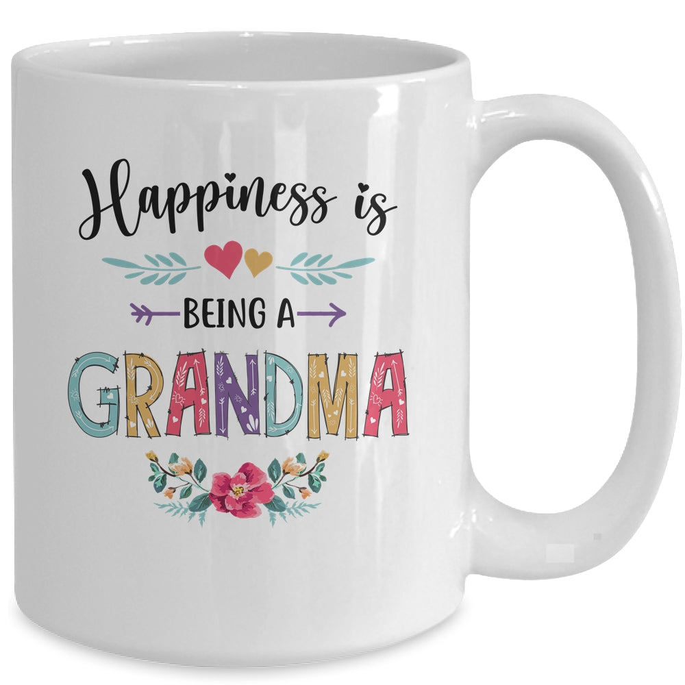 Happiness Is Being A Grandma For The First Time Mothers Day Mug | siriusteestore
