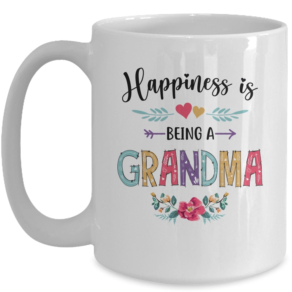 Happiness Is Being A Grandma For The First Time Mothers Day Mug | siriusteestore