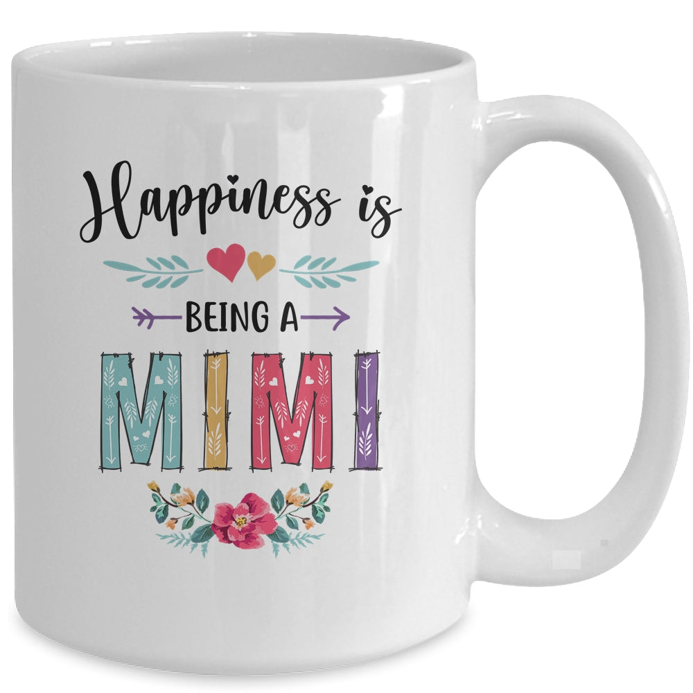 Happiness Is Being A Mimi For The First Time Mothers Day Mug | siriusteestore