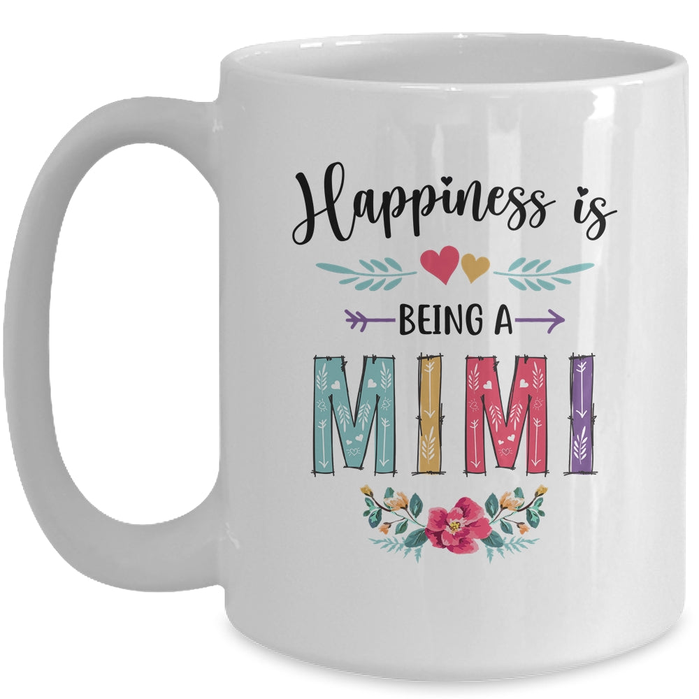 Happiness Is Being A Mimi For The First Time Mothers Day Mug | siriusteestore