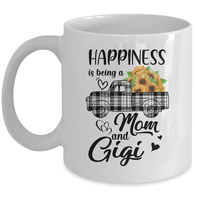 Happiness Is Being A Mom And Gigi Sunflower Mug | siriusteestore