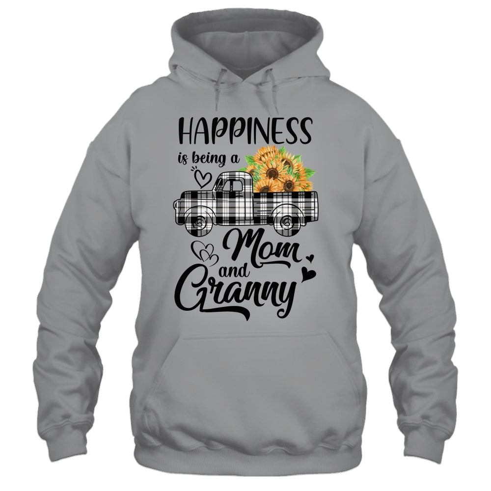 Happiness Is Being A Mom And Granny Sunflower Shirt & Hoodie | siriusteestore