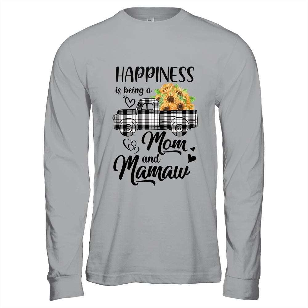 Happiness Is Being A Mom And Mamaw Sunflower Shirt & Hoodie | siriusteestore