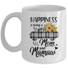 Happiness Is Being A Mom And Mamaw Sunflower Mug | siriusteestore