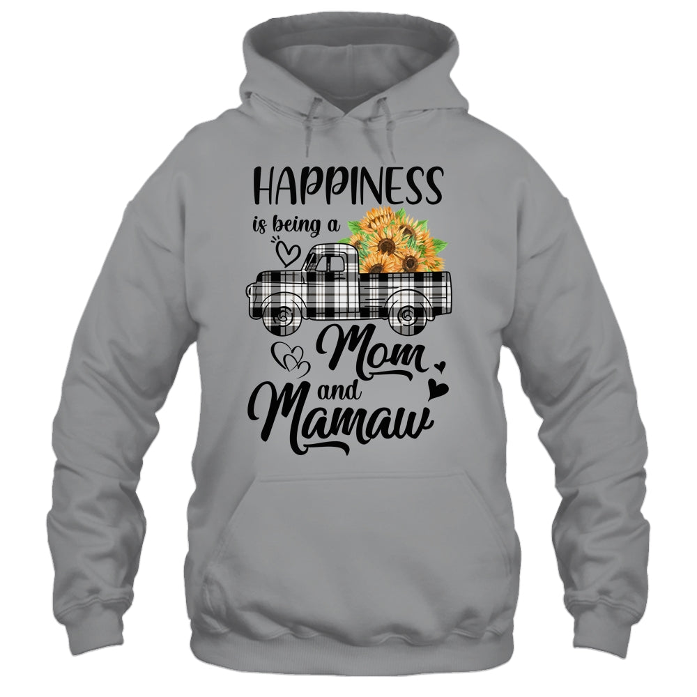 Happiness Is Being A Mom And Mamaw Sunflower Shirt & Hoodie | siriusteestore