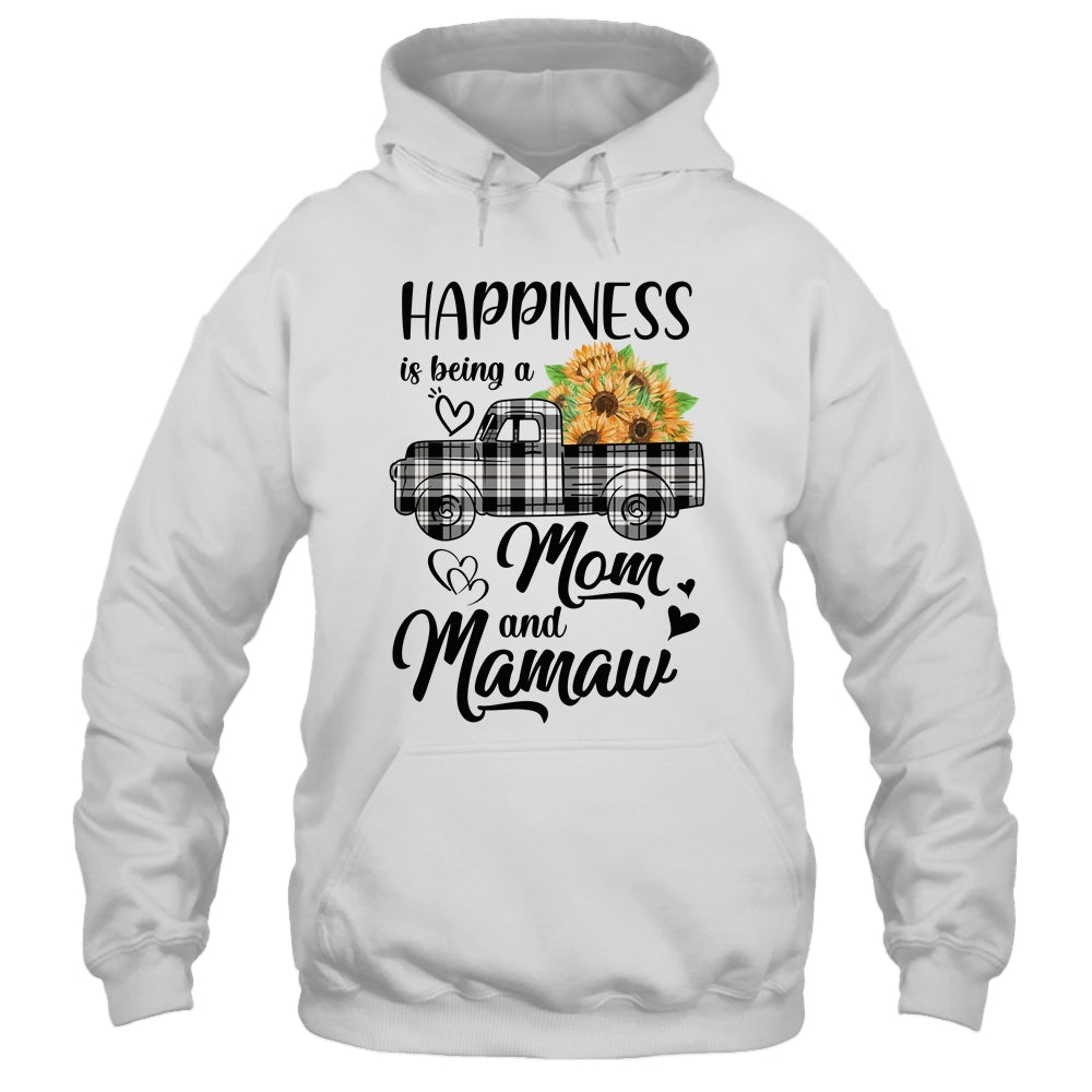Happiness Is Being A Mom And Mamaw Sunflower Shirt & Hoodie | siriusteestore