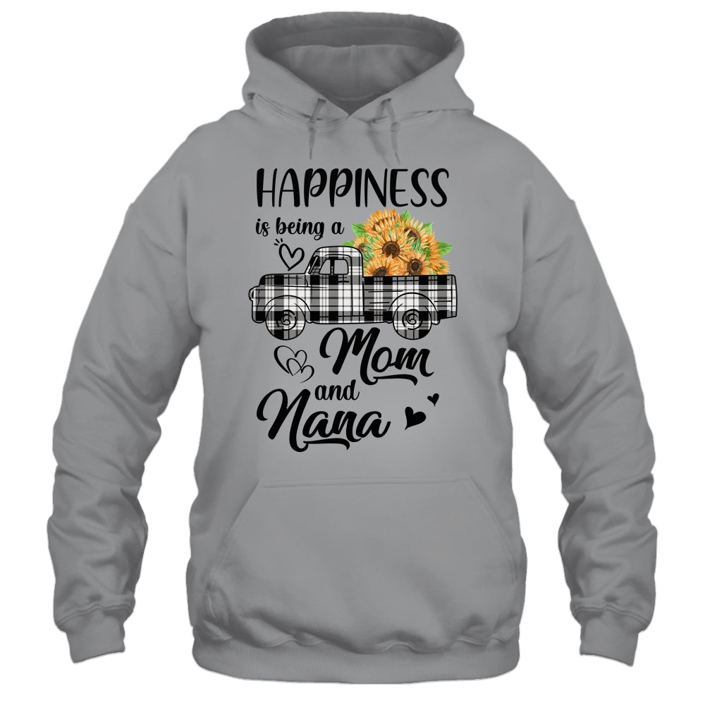 Happiness Is Being A Mom And Nana Sunflower Shirt & Hoodie | siriusteestore