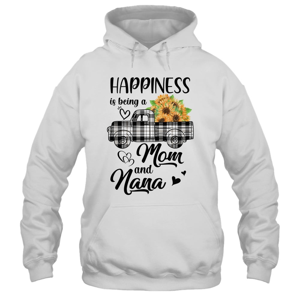Happiness Is Being A Mom And Nana Sunflower Shirt & Hoodie | siriusteestore