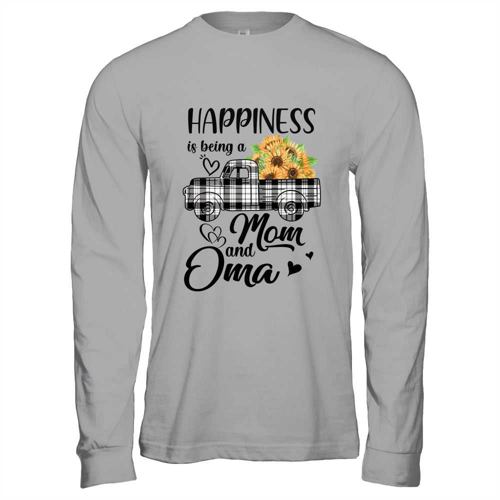 Happiness Is Being A Mom And Oma Sunflower Shirt & Hoodie | siriusteestore
