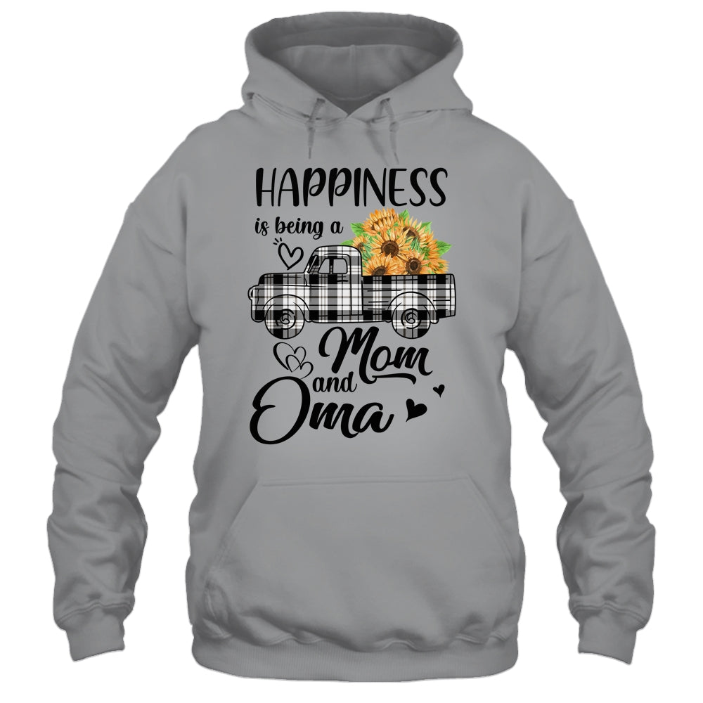 Happiness Is Being A Mom And Oma Sunflower Shirt & Hoodie | siriusteestore
