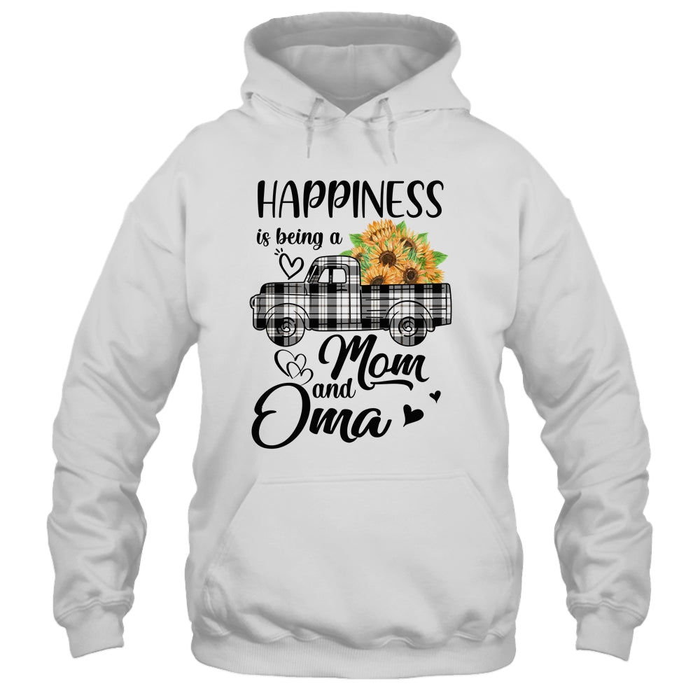 Happiness Is Being A Mom And Oma Sunflower Shirt & Hoodie | siriusteestore