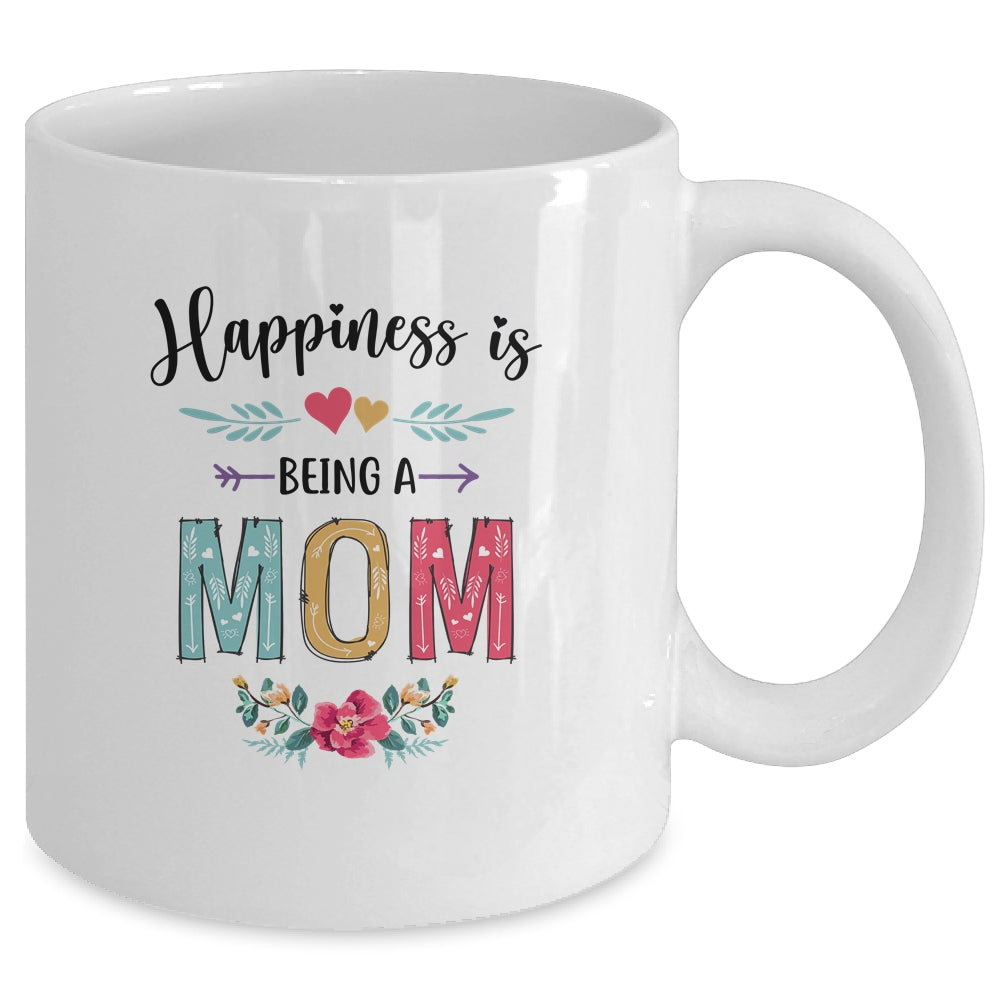 Happiness Is Being A Mom  For The First Time Mothers Day Mug | siriusteestore