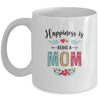 Happiness Is Being A Mom  For The First Time Mothers Day Mug | siriusteestore