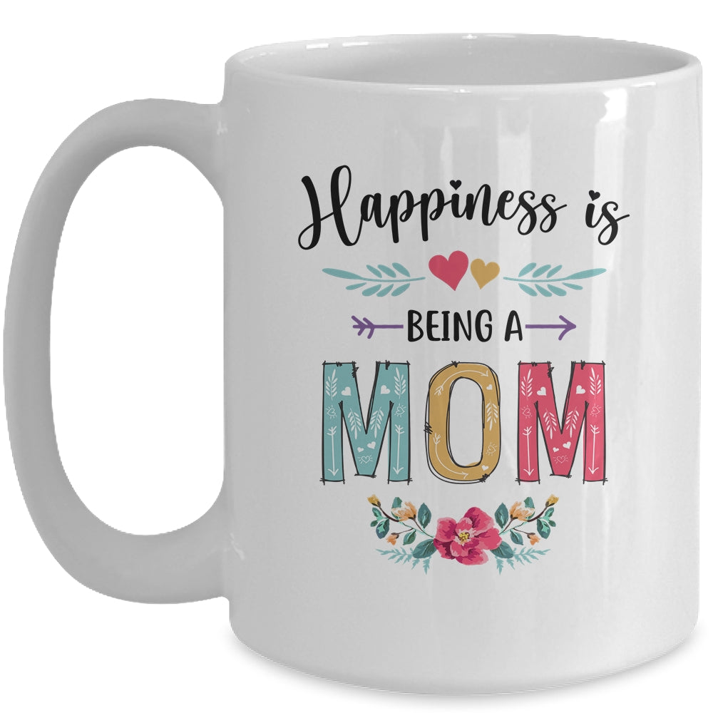 Happiness Is Being A Mom  For The First Time Mothers Day Mug | siriusteestore