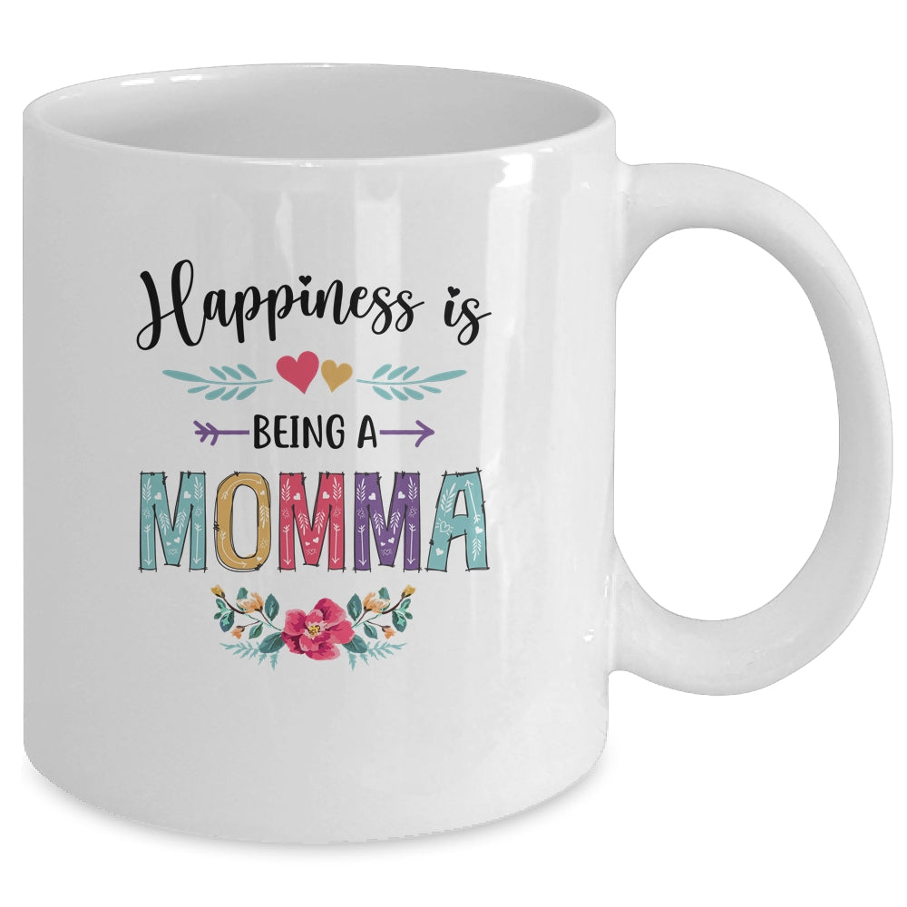 Happiness Is Being A Momma For The First Time Mothers Day Mug | siriusteestore