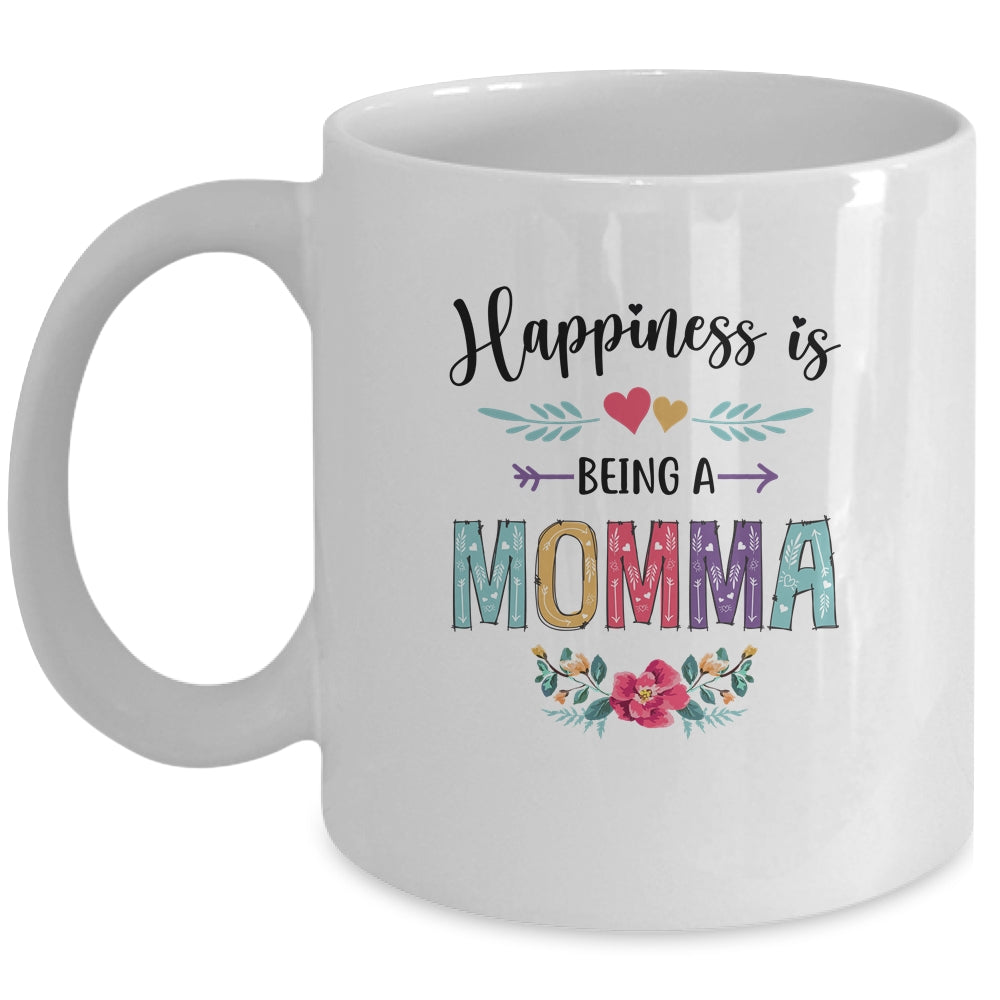 Happiness Is Being A Momma For The First Time Mothers Day Mug | siriusteestore