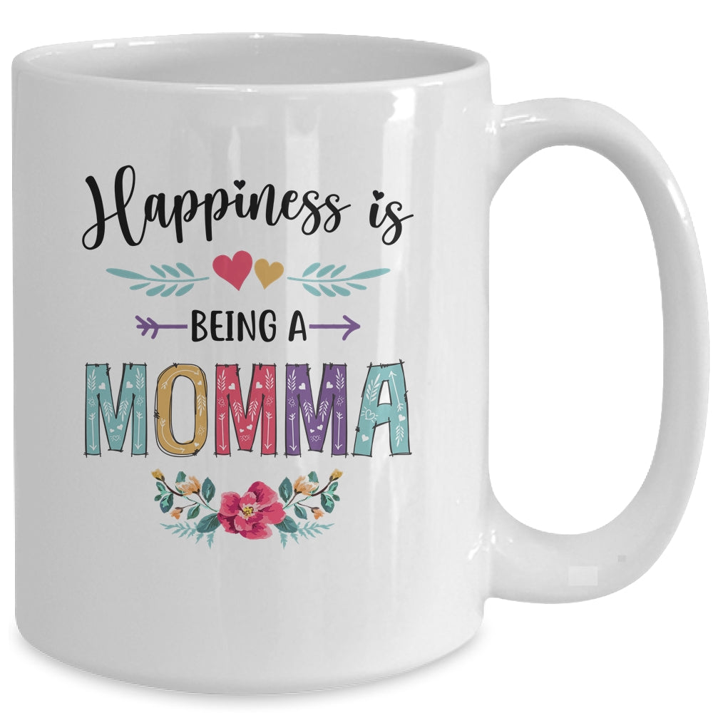 Happiness Is Being A Momma For The First Time Mothers Day Mug | siriusteestore