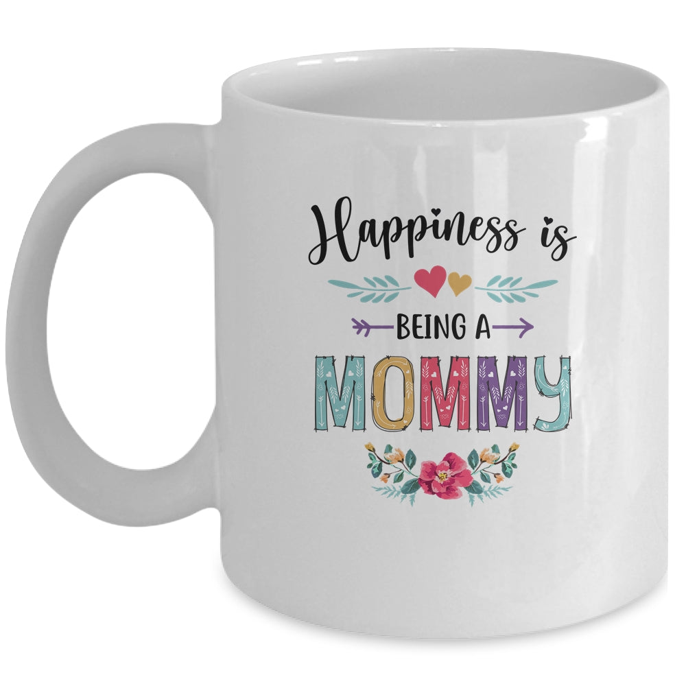 Happiness Is Being A Mommy For The First Time Mothers Day Mug | siriusteestore