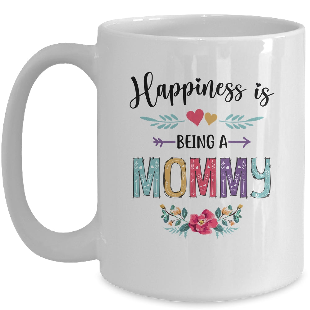 Happiness Is Being A Mommy For The First Time Mothers Day Mug | siriusteestore
