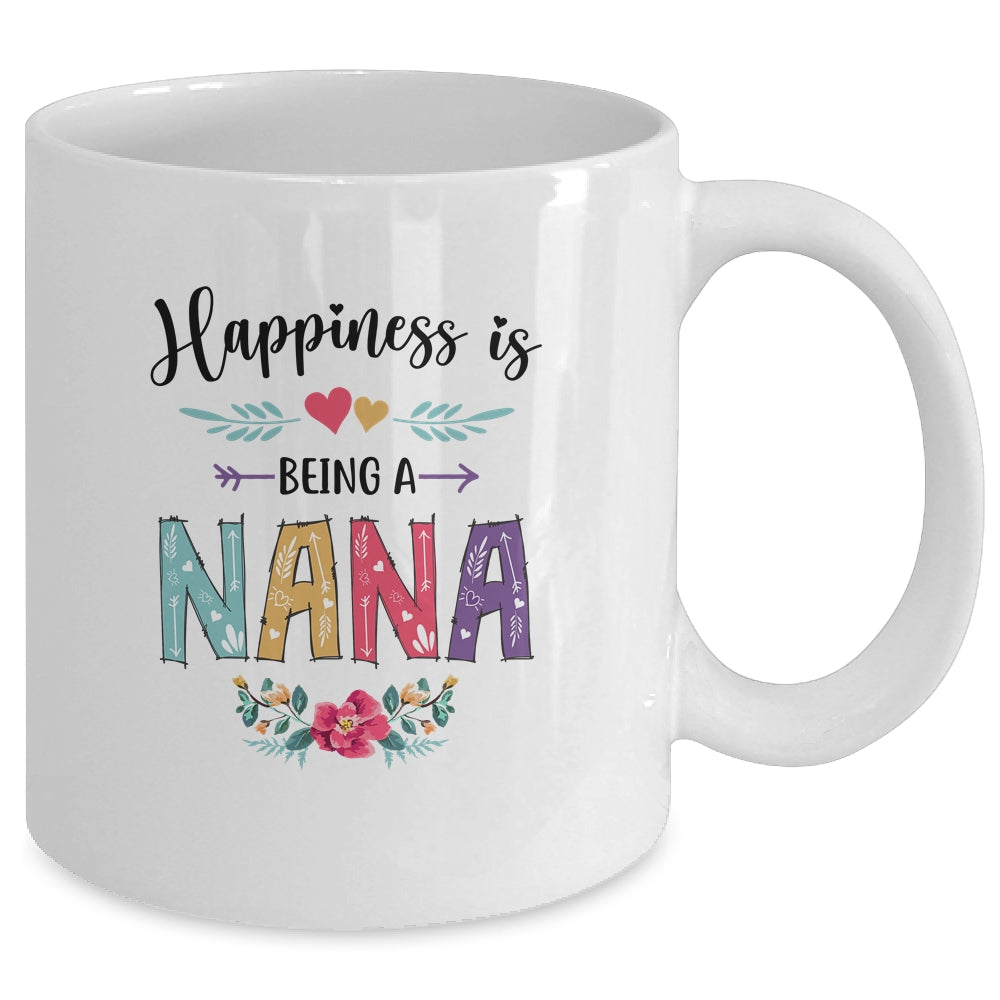 Happiness Is Being A Nana For The First Time Mothers Day Mug | siriusteestore