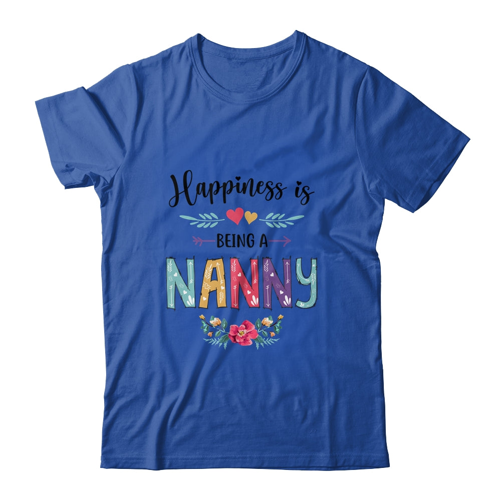 Happiness Is Being A Nanny For The First Time Mothers Day Shirt & Hoodie | siriusteestore