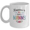 Happiness Is Being A Nanny For The First Time Mothers Day Mug | siriusteestore