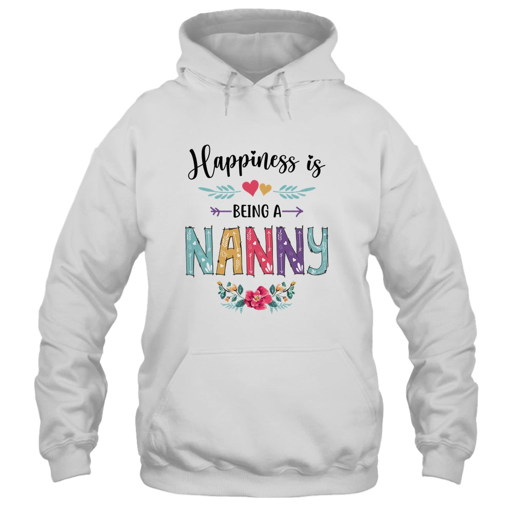 Happiness Is Being A Nanny For The First Time Mothers Day Shirt & Hoodie | siriusteestore