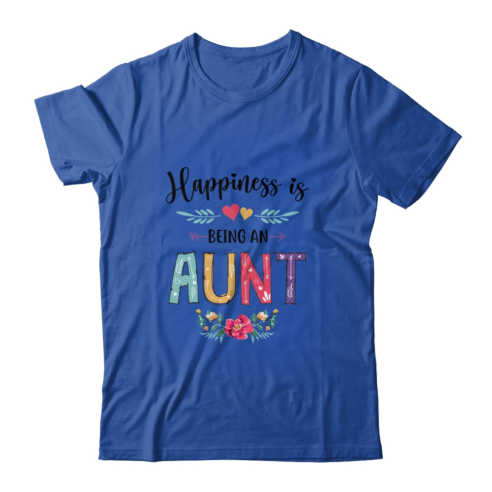 Happiness Is Being An Aunt For The First Time Mothers Day Shirt & Hoodie | siriusteestore