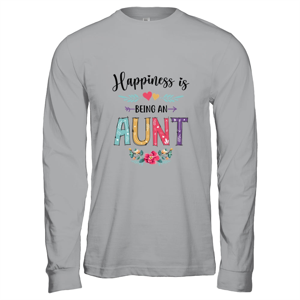 Happiness Is Being An Aunt For The First Time Mothers Day Shirt & Hoodie | siriusteestore