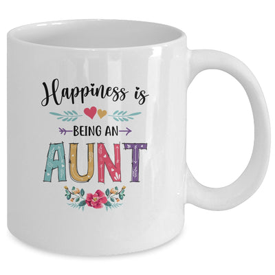 Happiness Is Being An Aunt For The First Time Mothers Day Mug | siriusteestore