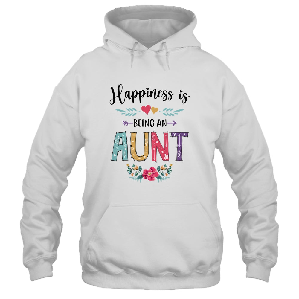 Happiness Is Being An Aunt For The First Time Mothers Day Shirt & Hoodie | siriusteestore