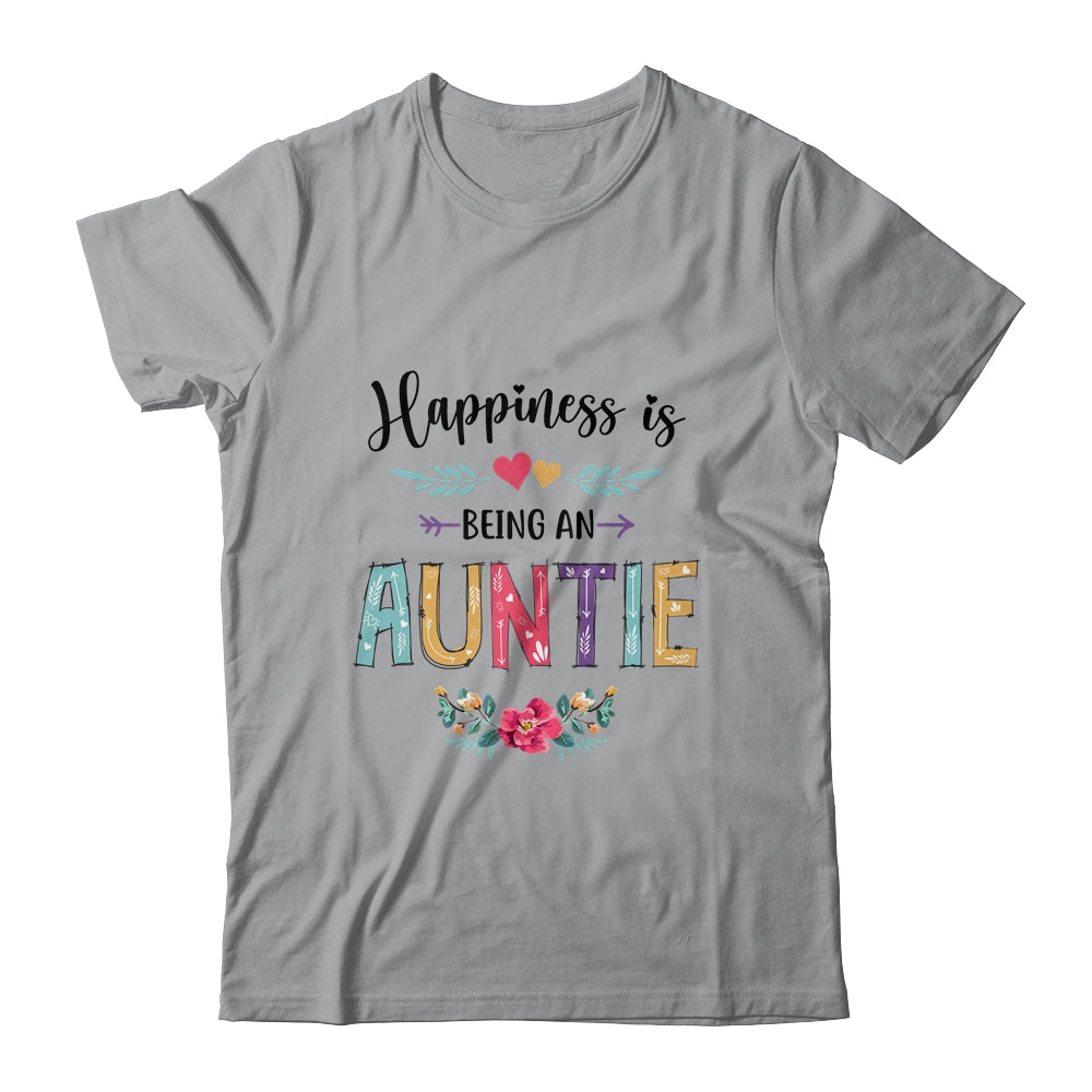 Happiness Is Being An Auntie For The First Time Mothers Day Shirt & Hoodie | siriusteestore