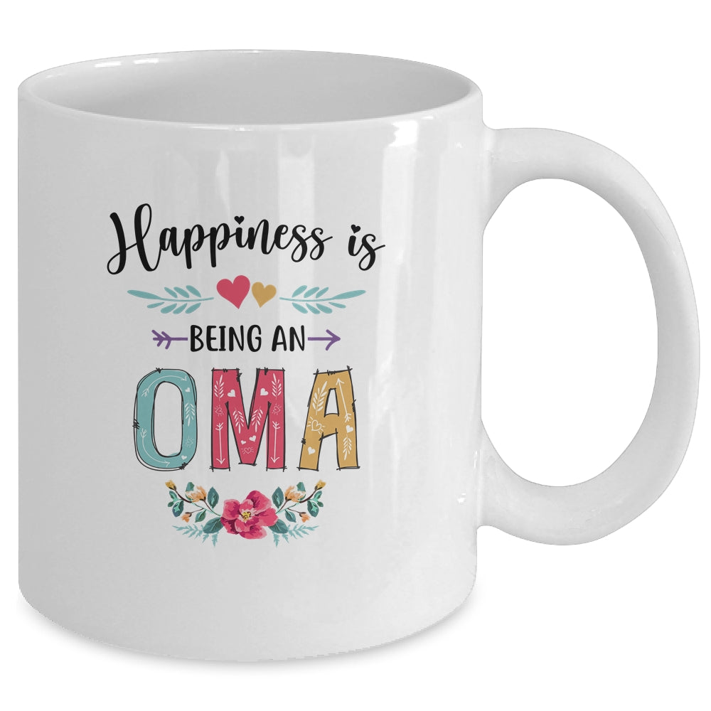Happiness Is Being An Oma For The First Time Mothers Day Mug | siriusteestore