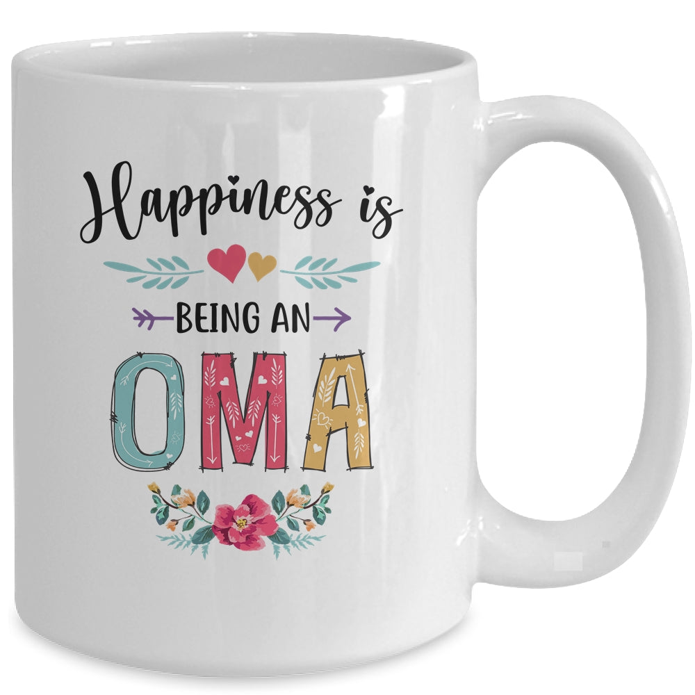Happiness Is Being An Oma For The First Time Mothers Day Mug | siriusteestore