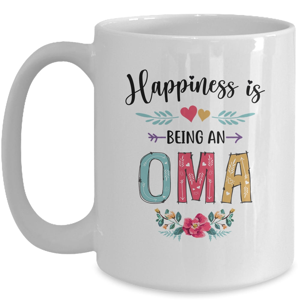 Happiness Is Being An Oma For The First Time Mothers Day Mug | siriusteestore