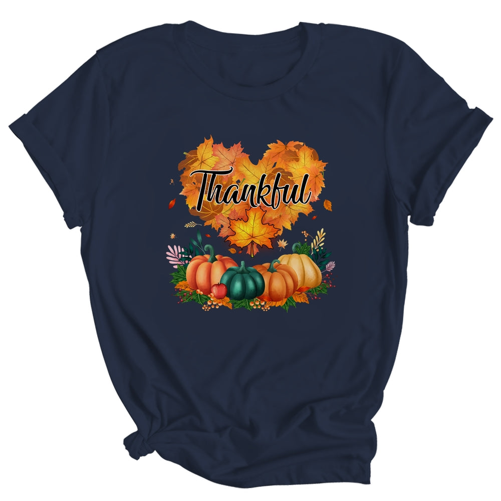 Happpy Thanksgiving Day Autumn Fall Maple Leaves Thankful Shirt & Hoodie | siriusteestore
