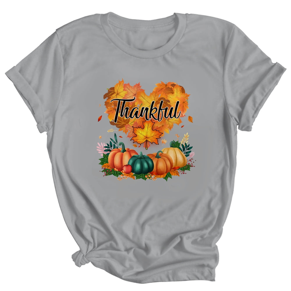 Happpy Thanksgiving Day Autumn Fall Maple Leaves Thankful Shirt & Hoodie | siriusteestore