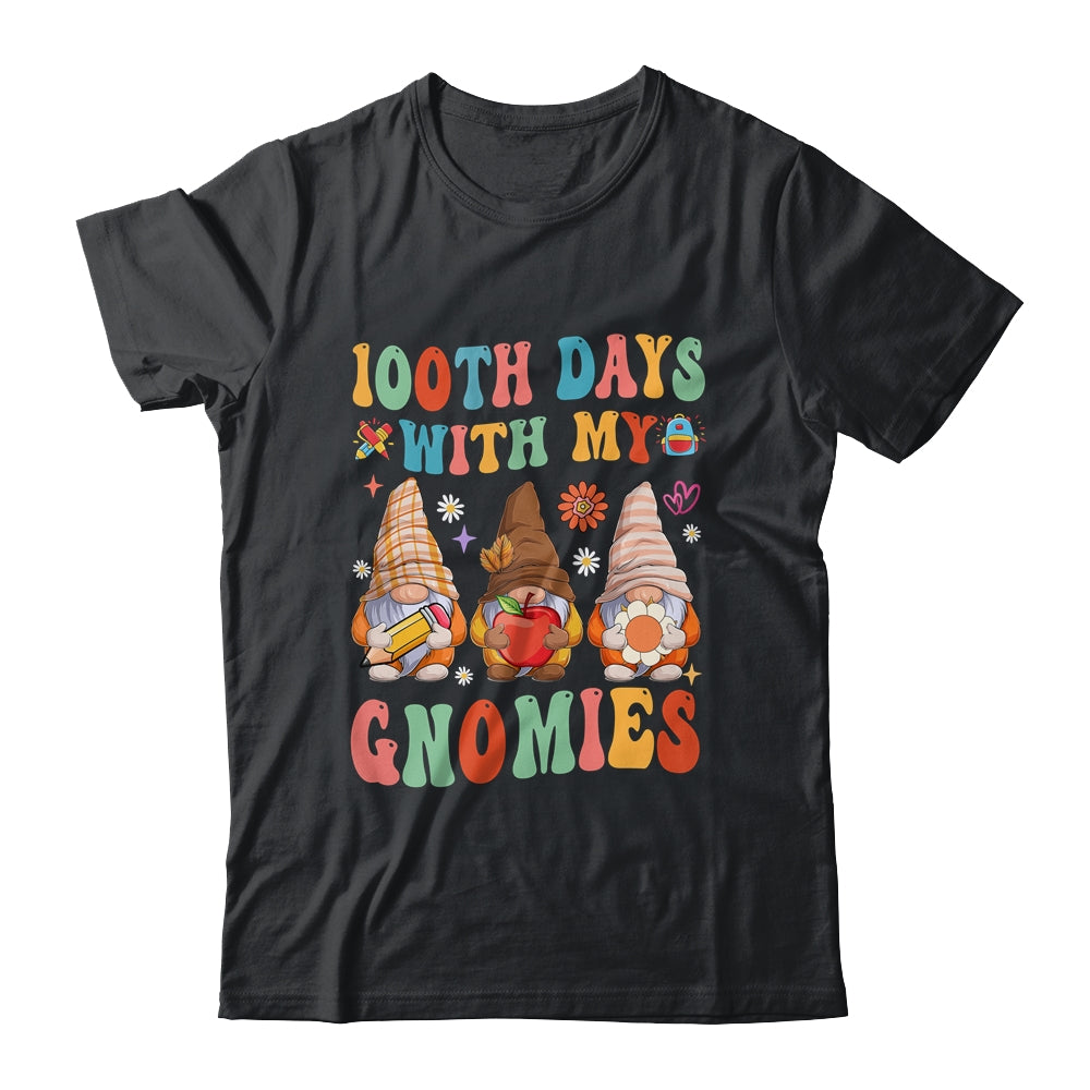 Happy 100Th Day Of School Gnome Teachers Students Groovy Shirt & Hoodie Shirt & Hoodie | siriusteestore