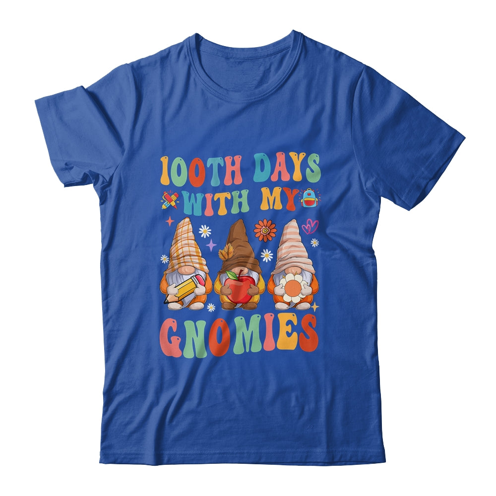 Happy 100Th Day Of School Gnome Teachers Students Groovy Shirt & Hoodie Shirt & Hoodie | siriusteestore