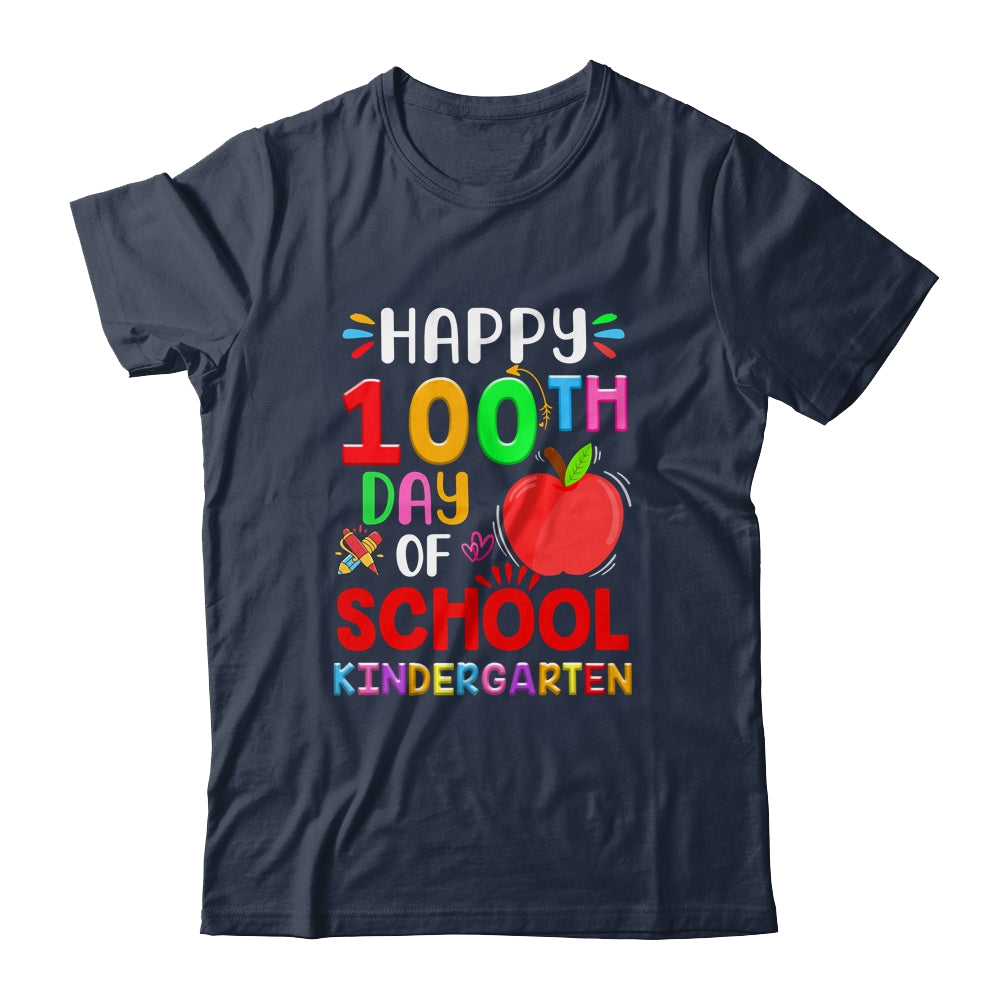 Happy 100th Day Of School Kindergarten Teacher Student Shirt & Hoodie | siriusteestore