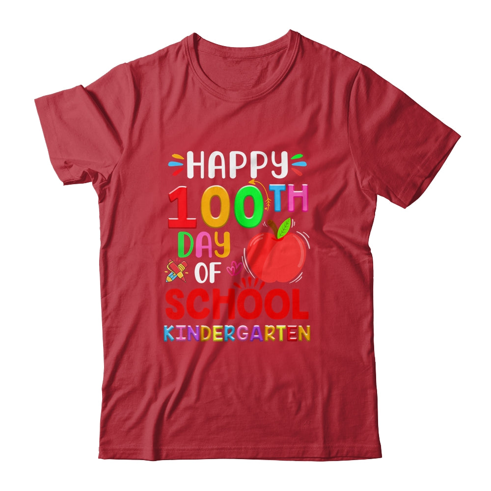 Happy 100th Day Of School Kindergarten Teacher Student Shirt & Hoodie | siriusteestore