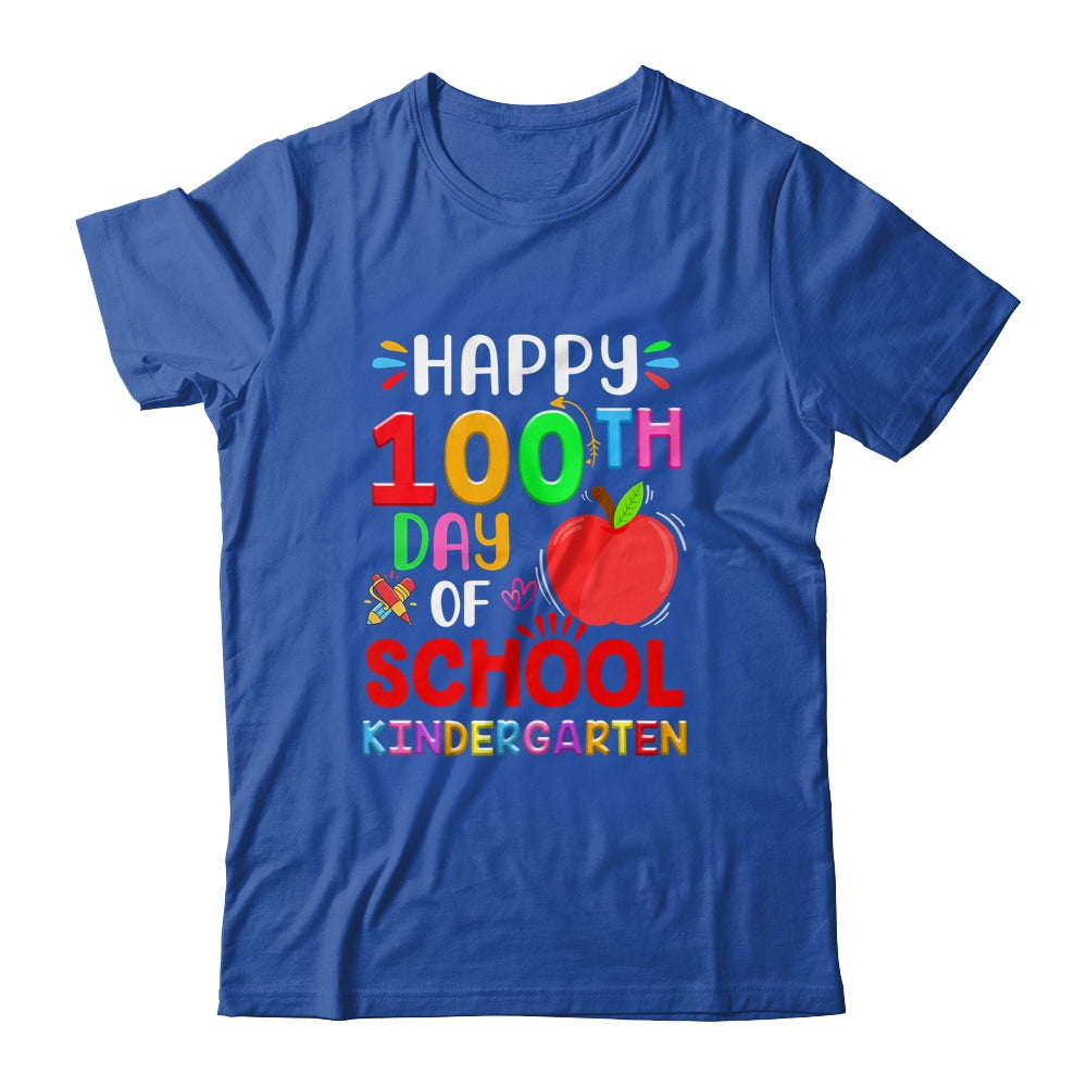 Happy 100th Day Of School Kindergarten Teacher Student Shirt & Hoodie | siriusteestore