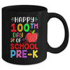 Happy 100th Day Of School Prek Teacher Student 100 Days Mug | siriusteestore