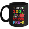 Happy 100th Day Of School Prek Teacher Student 100 Days Mug | siriusteestore