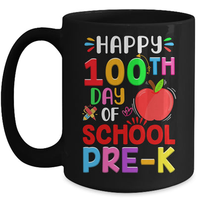 Happy 100th Day Of School Prek Teacher Student 100 Days Mug | siriusteestore