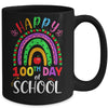 Happy 100th Day Of School Rainbow Teacher 100 Day of School Mug | siriusteestore