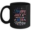 Happy 4 July And Yes It's My 40th Birthday Since July 1981 Mug | siriusteestore