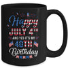Happy 4 July And Yes It's My 40th Birthday Since July 1981 Mug | siriusteestore